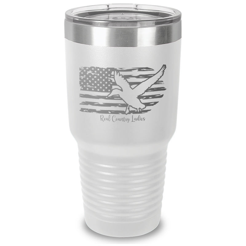 Black Friday | Duck USA Flag Laser Etched Tumbler