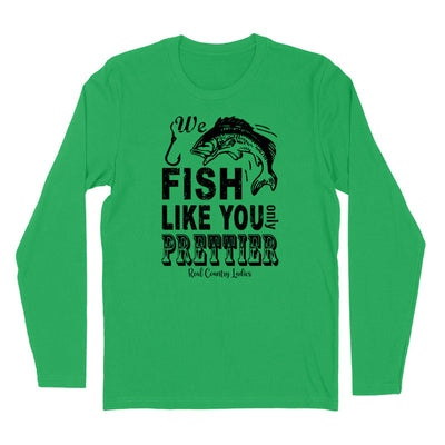 Blowout | We Fish Like You Black Print Hoodies & Long Sleeves