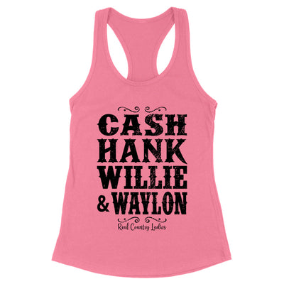 Blowout |  Cash Hank Willie Waylon Black Print Front Apparel