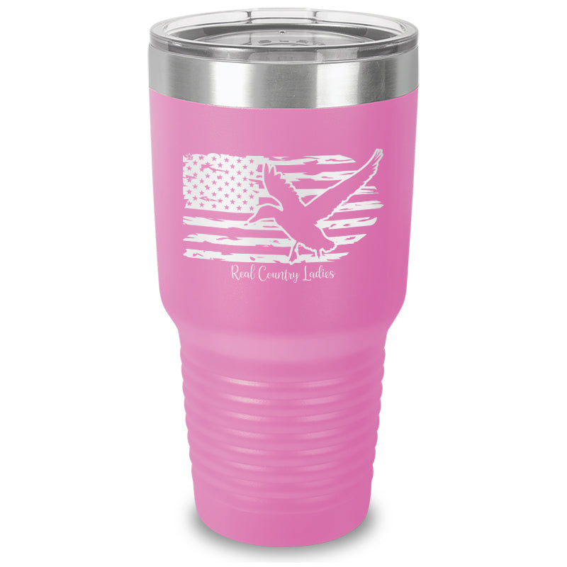 Black Friday | Duck USA Flag Laser Etched Tumbler