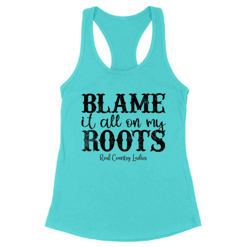 Black Friday | Blame It All On My Roots Black Print Front Apparel