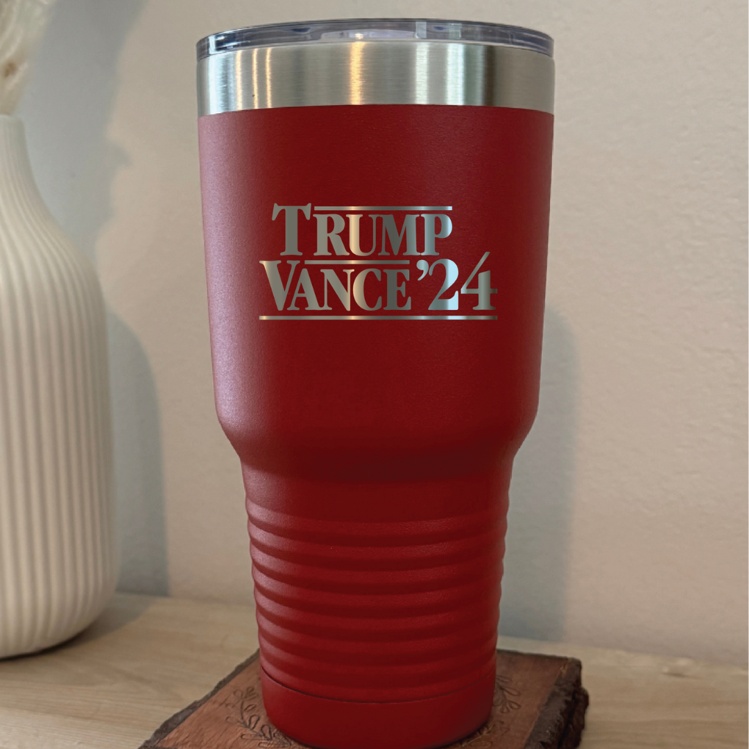 Trump Vance 2024 Laser Etched Tumbler