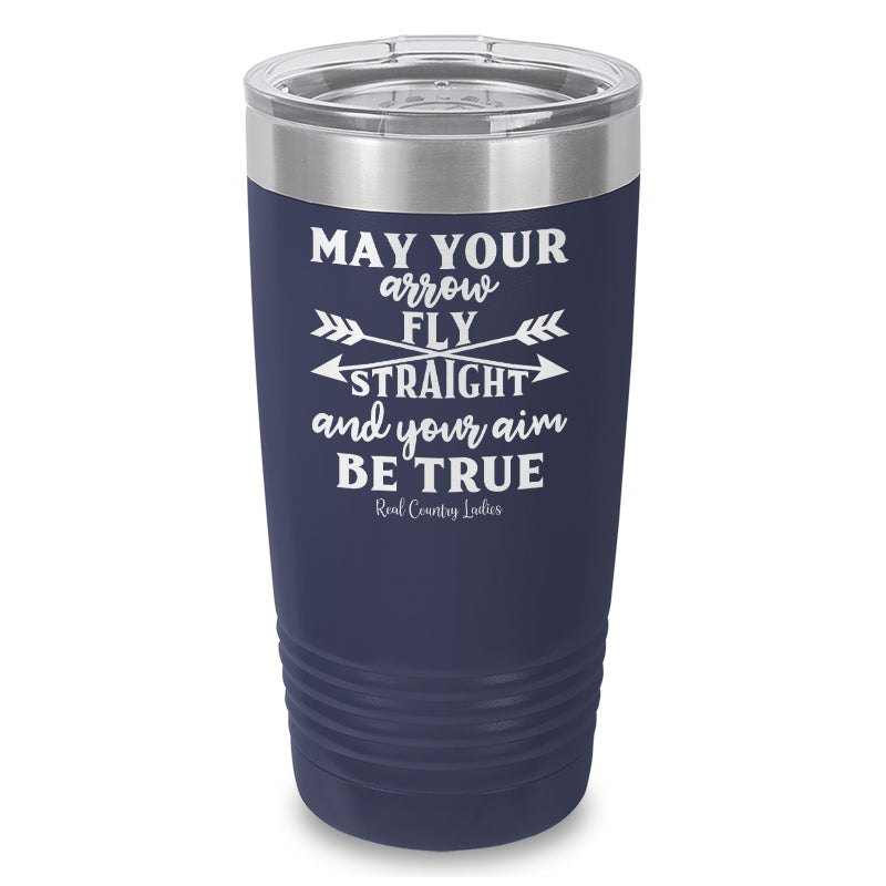 Black Friday | May Your Arrow Fly Straight Laser Etched Tumbler