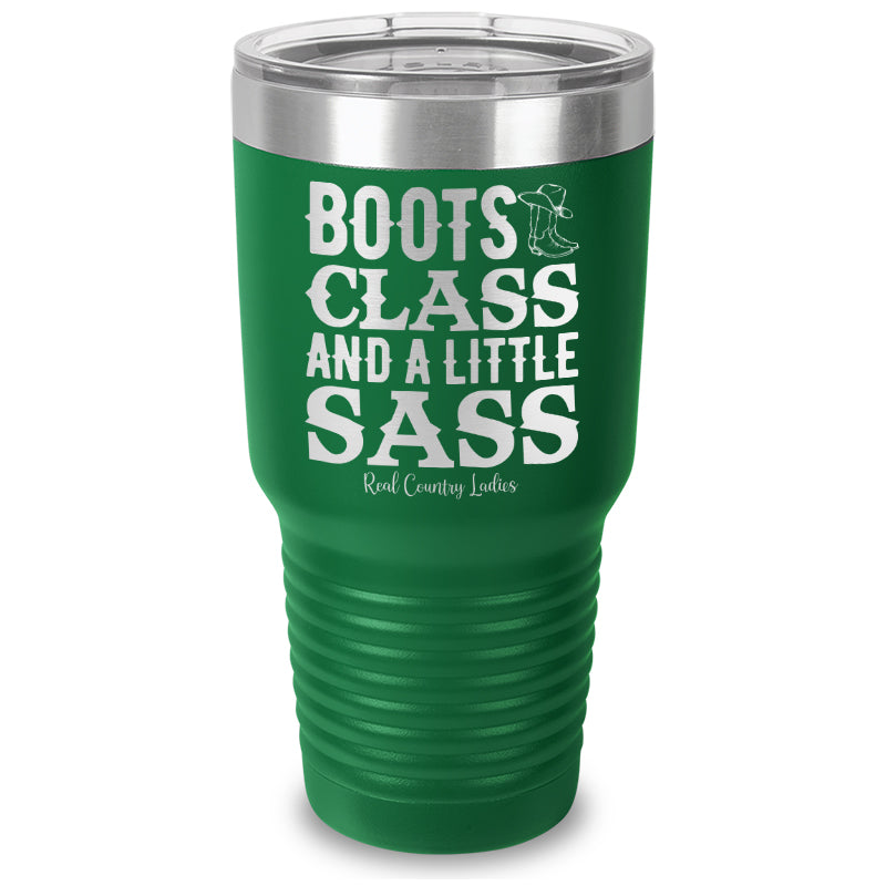 Black Friday | Boots Class Sass Laser Etched Tumbler