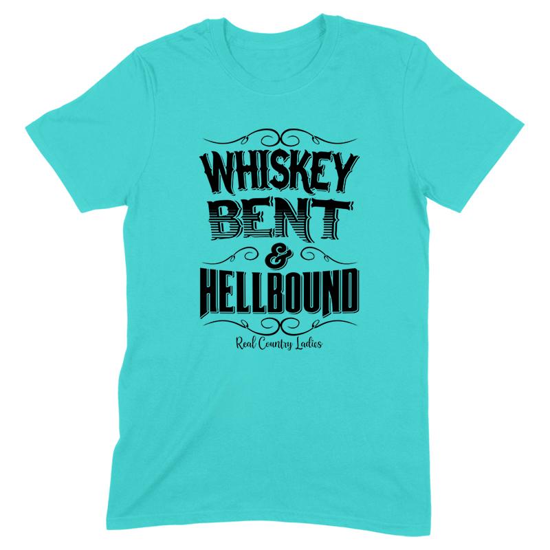 Blowout |  Whiskey Bent And Hellbound Black Print Front Apparel