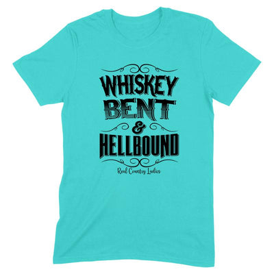 Blowout |  Whiskey Bent And Hellbound Black Print Front Apparel