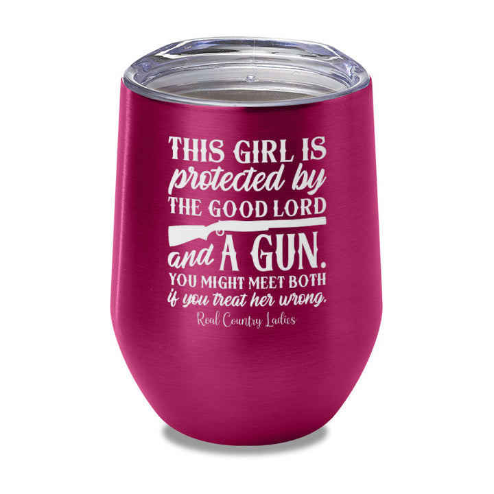 Black Friday | The Good Lord And A Gun Laser Etched Tumbler