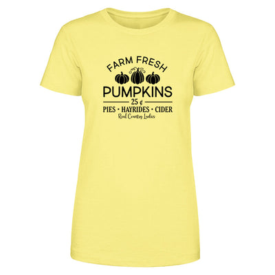 Falling For Deals | Farm Fresh Pumpkins Black Print Front Apparel