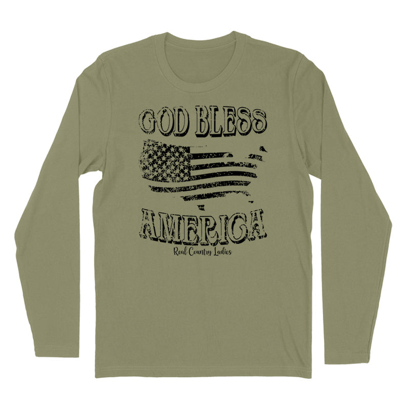 Blowout | God Bless America Black Print Hoodies & Long Sleeves