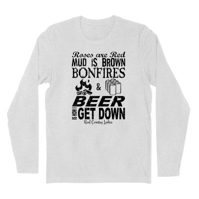 Blowout | Bonfires And Beer Black Print Hoodies & Long Sleeves