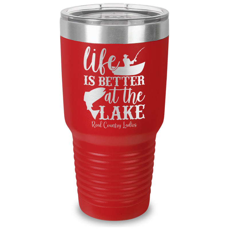 Black Friday | Life Is Better At The Lake Laser Etched Tumbler