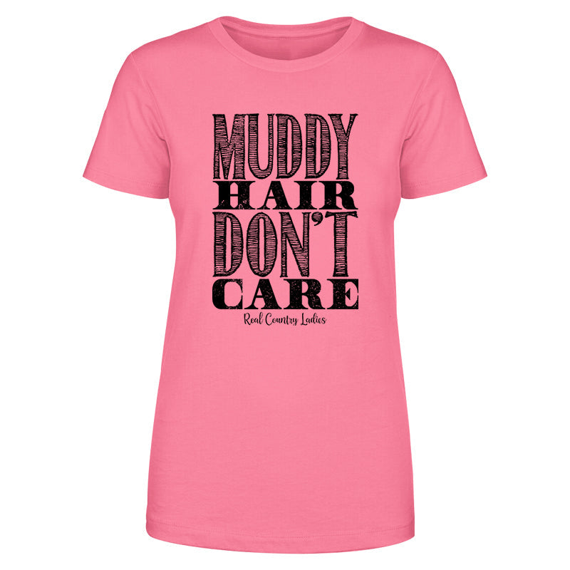 Black Friday | Muddy Hair Don't Care Black Print Front Apparel