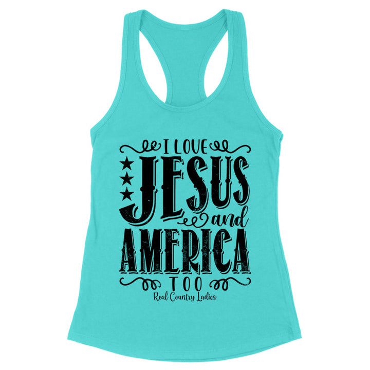 Black Friday | I Love Jesus And America Too Black Print Front Apparel