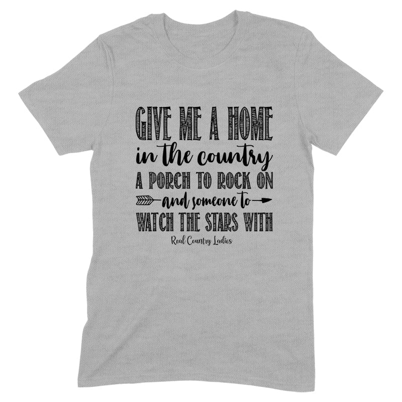 Blowout |  Give Me A Home In The Country Black Print Front Apparel