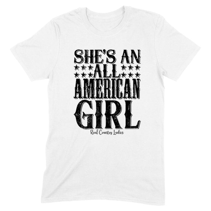 Black Friday | All American Girl Black Print Front Apparel