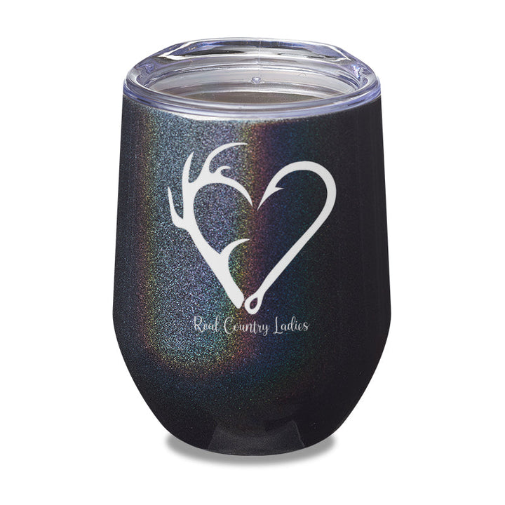 Black Friday | Hunting Fishing Heart Laser Etched Tumbler