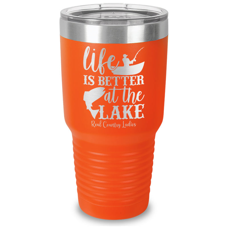 Black Friday | Life Is Better At The Lake Laser Etched Tumbler