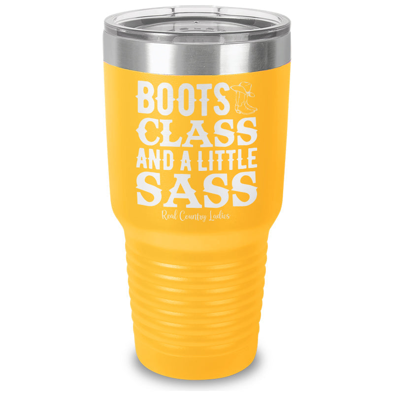 Black Friday | Boots Class Sass Laser Etched Tumbler