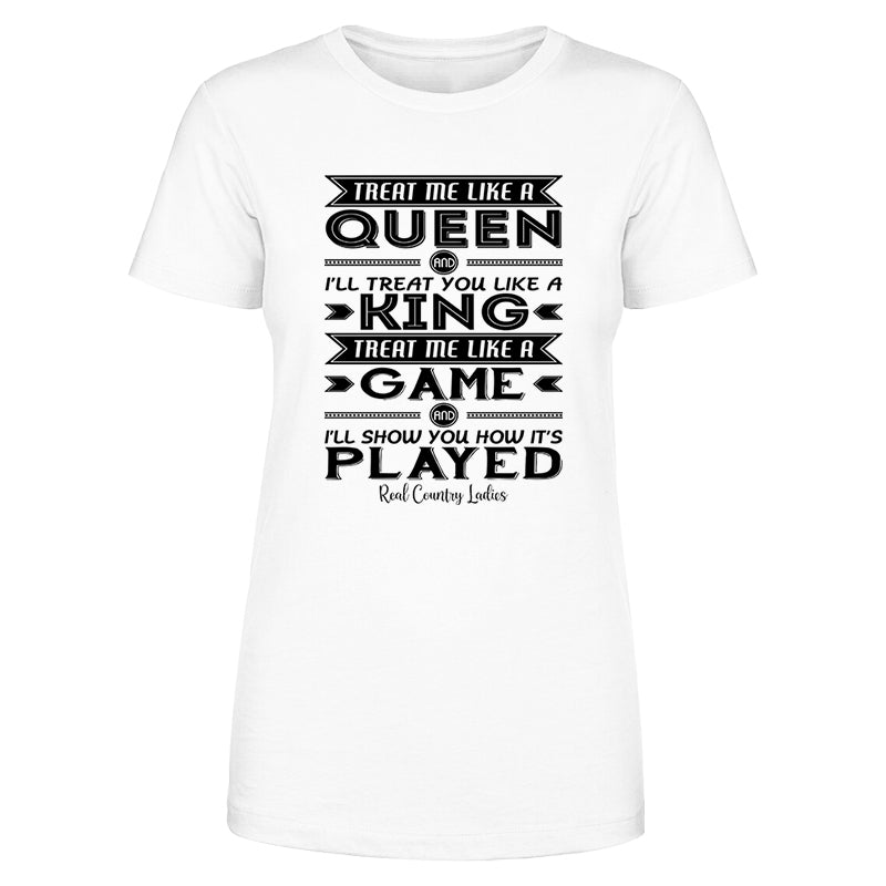 Blowout |  Like A Queen Black Print Front Apparel