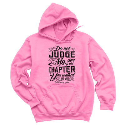 Blowout | Do Not Judge My Story Black Print Hoodies & Long Sleeves