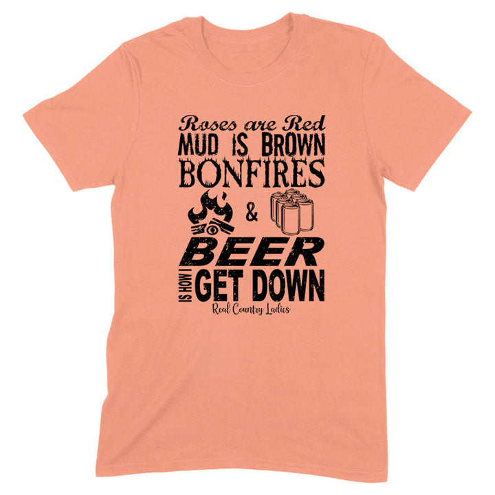 Black Friday | Bonfires And Beer Black Print Front Apparel