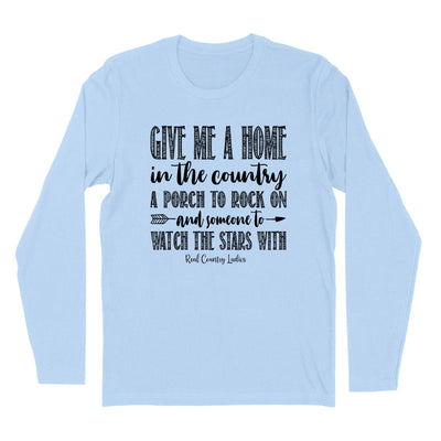 Blowout | Give Me A Home In The Country Black Print Hoodies & Long Sleeves