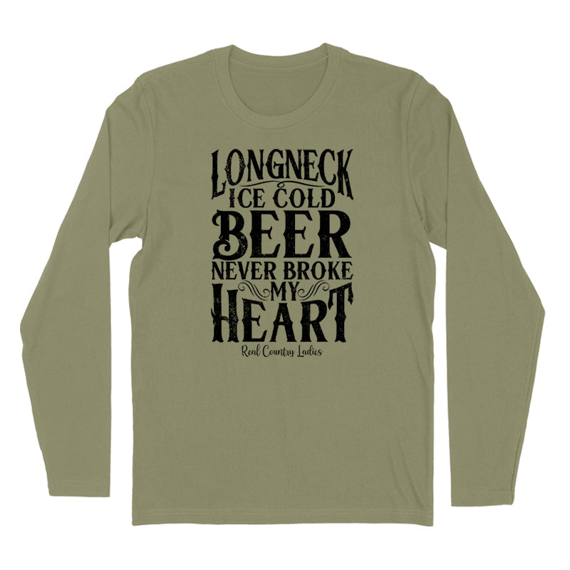 Blowout | Longneck Ice Cold Beer Black Print Hoodies & Long Sleeves