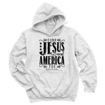 Blowout | I Love Jesus And America Too Black Print Hoodies & Long Sleeves