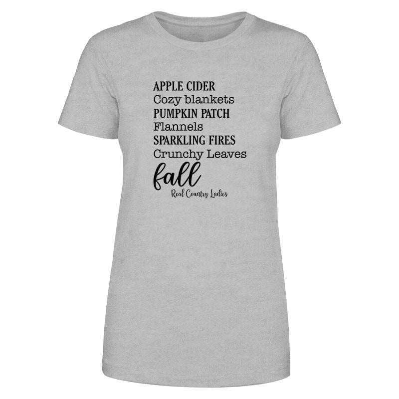 Falling For Deals | Apple Cider Cozy Blankets Black Print Front Apparel