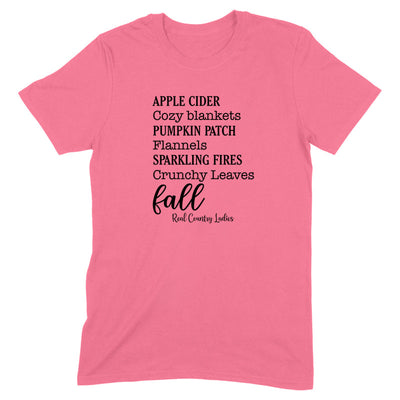 Falling For Deals | Apple Cider Cozy Blankets Black Print Front Apparel