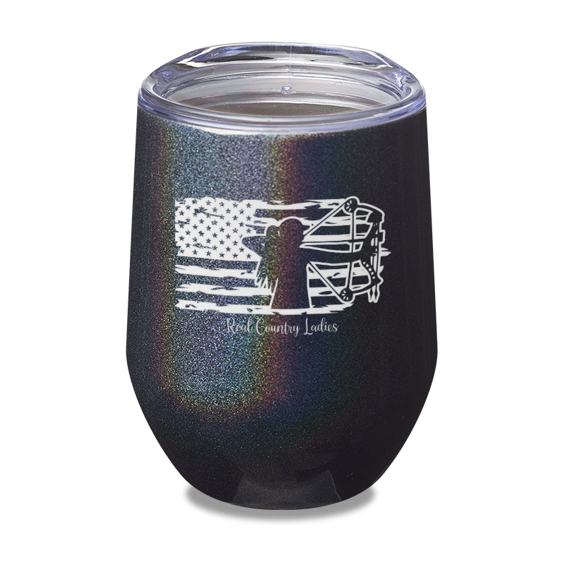 Black Friday | Bow USA Flag Laser Etched Tumbler