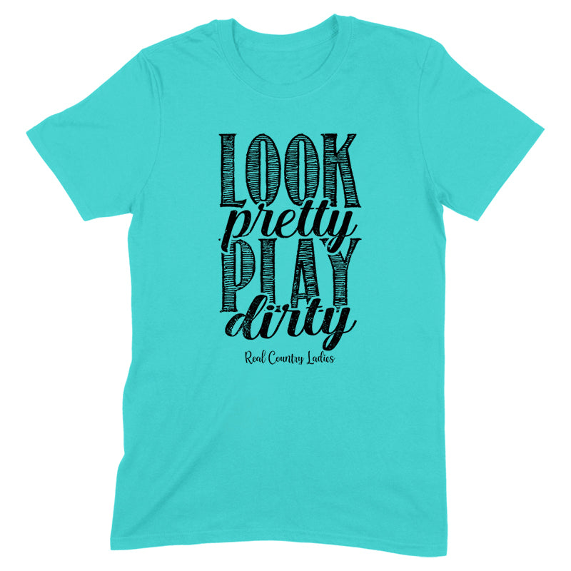 Black Friday | Look Pretty Play Dirty Black Print Front Apparel