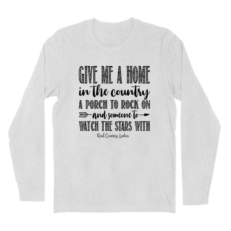 Blowout | Give Me A Home In The Country Black Print Hoodies & Long Sleeves