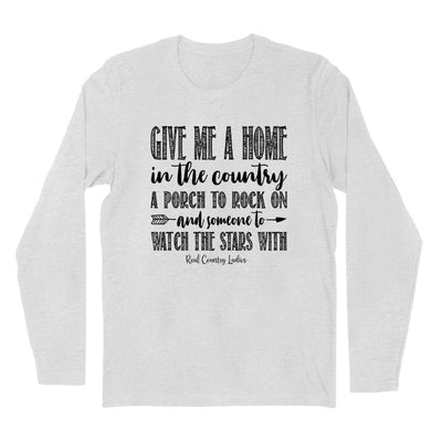 Blowout | Give Me A Home In The Country Black Print Hoodies & Long Sleeves