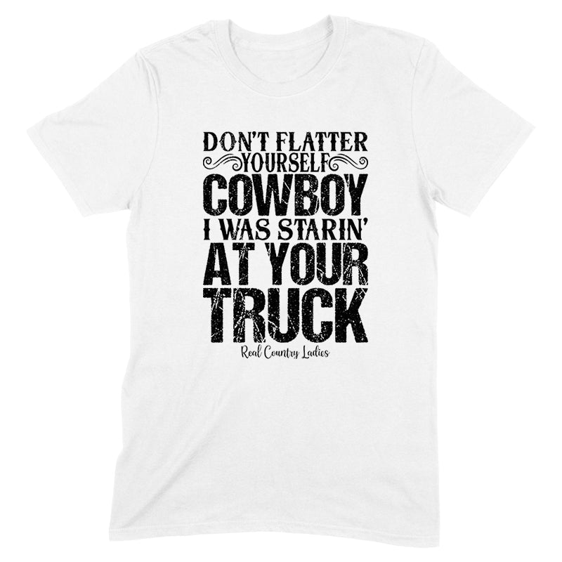 Blowout |  I Was Starin' At Your Truck Black Print Front Apparel