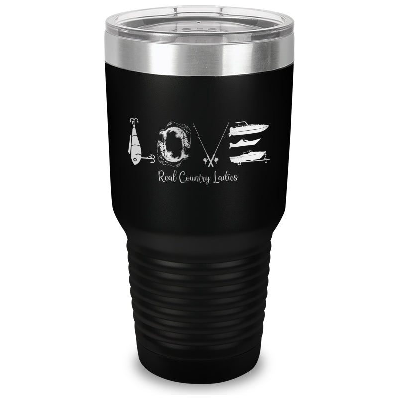 Black Friday | Fishing Love Laser Etched Tumbler