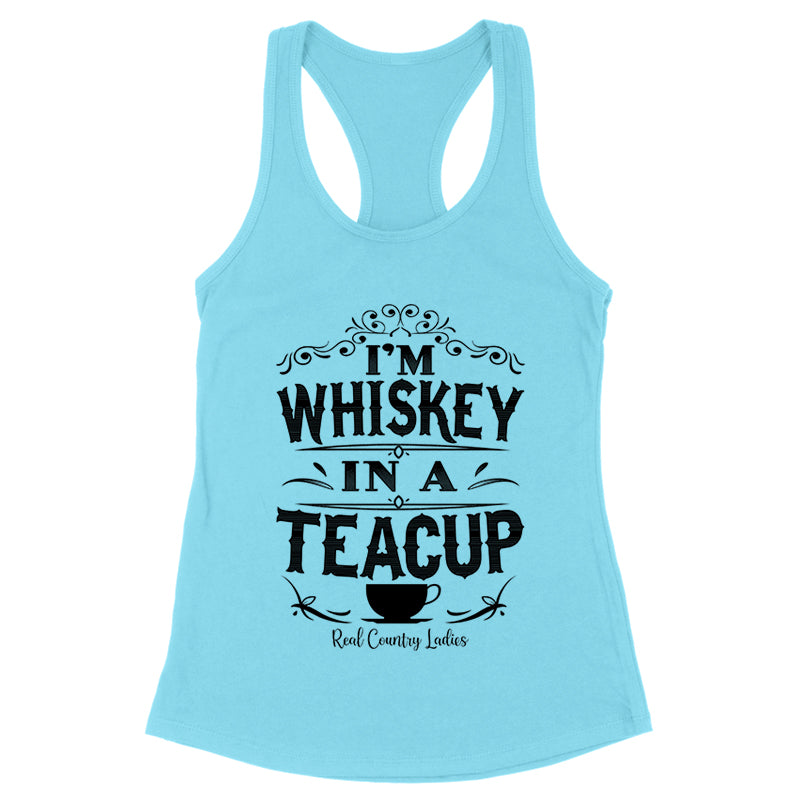 Blowout |  Whiskey In A Teacup Black Print Front Apparel