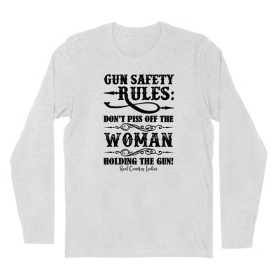 Blowout | Gun Safety Rules Black Print Hoodies & Long Sleeves