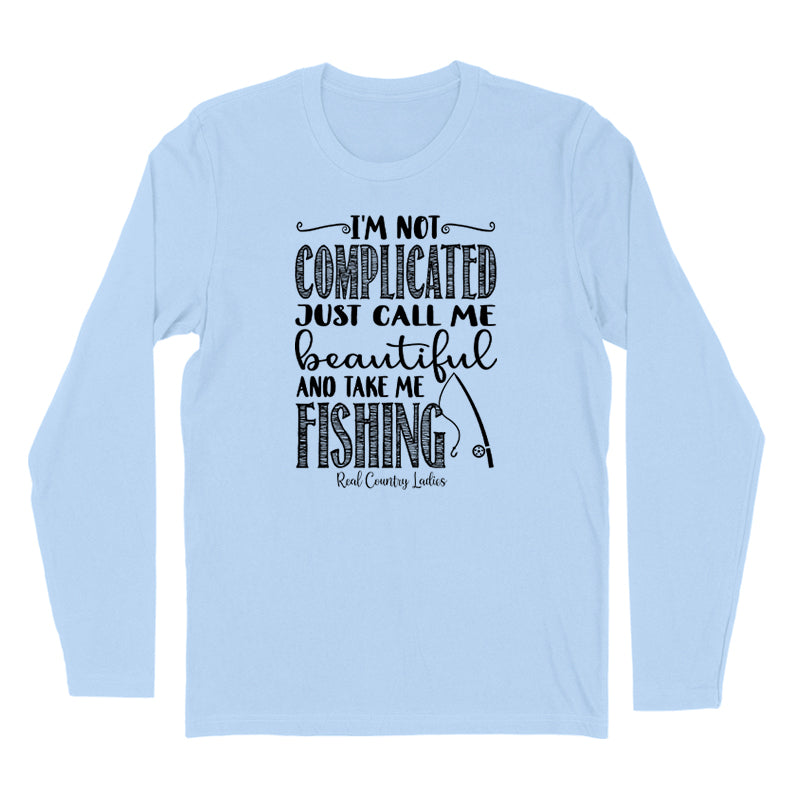 Blowout | I'm Not Complicated Black Print Hoodies & Long Sleeves