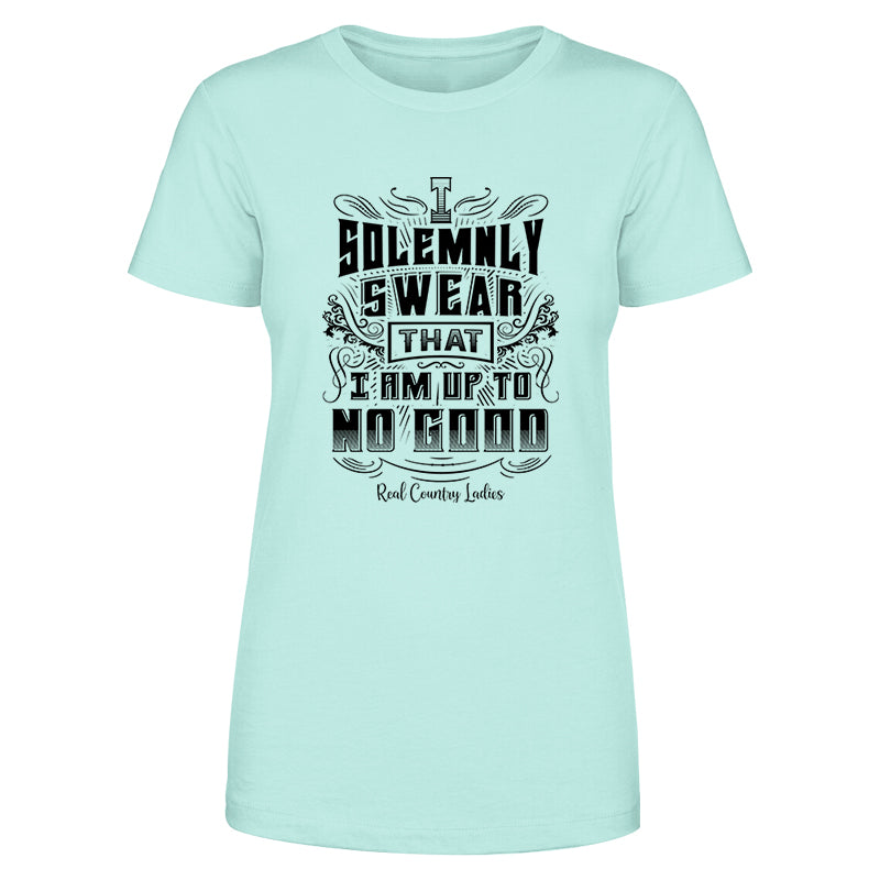 Blowout |  I Am Up To No Good Black Print Front Apparel