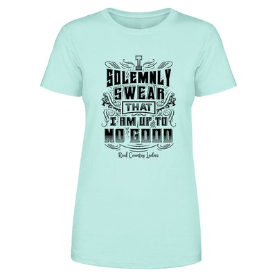 Blowout |  I Am Up To No Good Black Print Front Apparel