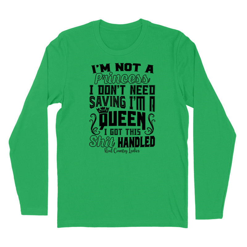 Blowout | I'm Not A Princess Black Print Hoodies & Long Sleeves