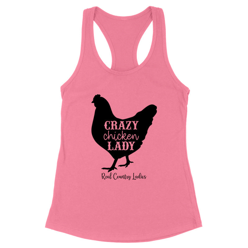 Blowout |  Crazy Chicken Lady Black Print Apparel