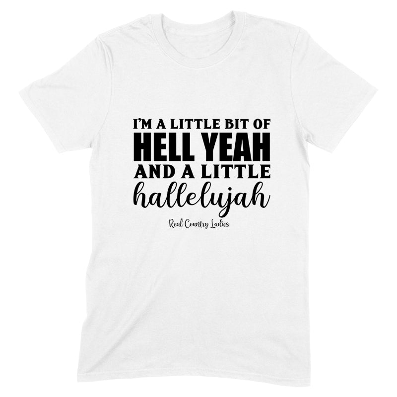 Blowout |  Hell Yeah And Hallelujah Black Print Front Apparel