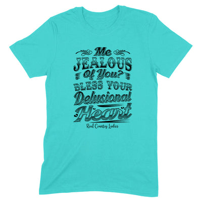 Blowout |  Me Jealous Of You Black Print Front Apparel