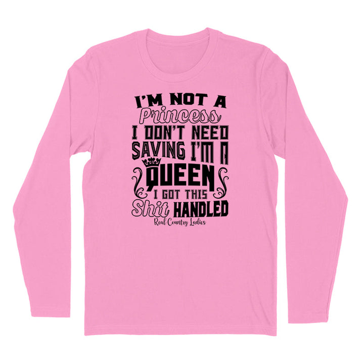 Black Friday | I'm Not A Princess Black Print Hoodies & Long Sleeves