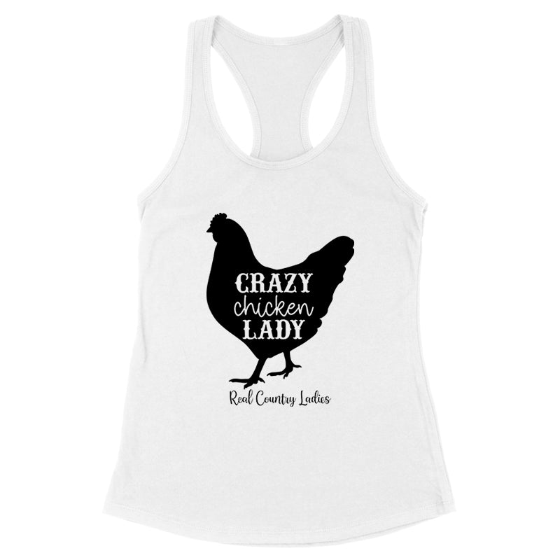 Blowout |  Crazy Chicken Lady Black Print Apparel