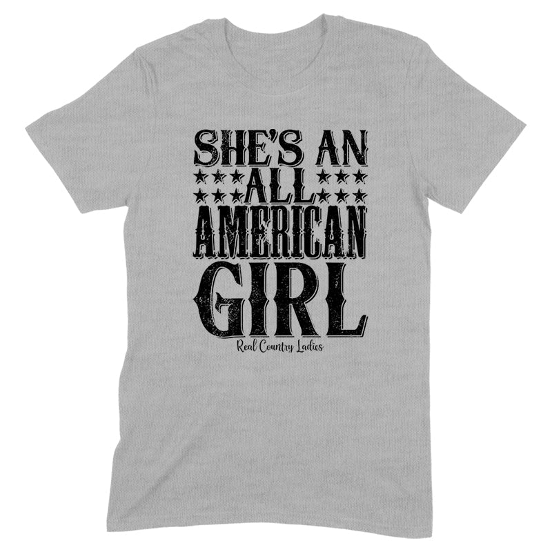 Black Friday | All American Girl Black Print Front Apparel