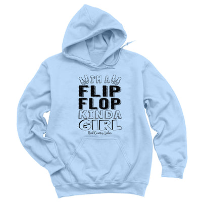 Blowout | I'm A Flip Flop Kinda Girl Black Print Hoodies & Long Sleeves