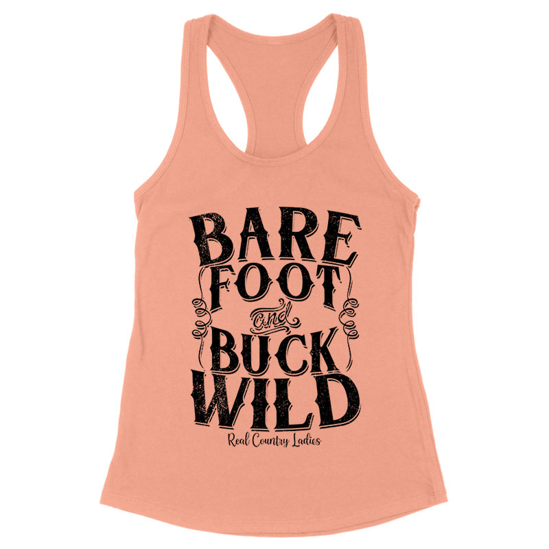 Black Friday | Bare Foot And Buck Wild Black Print Front Apparel